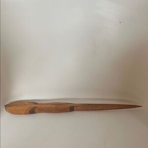 Letter opener Hand Crafted Wooden Desk Accessory in Brown